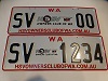 HSV Club Number Plates